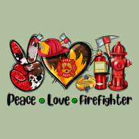 Peace Love Firefighter Urban Hoodie | Teevron