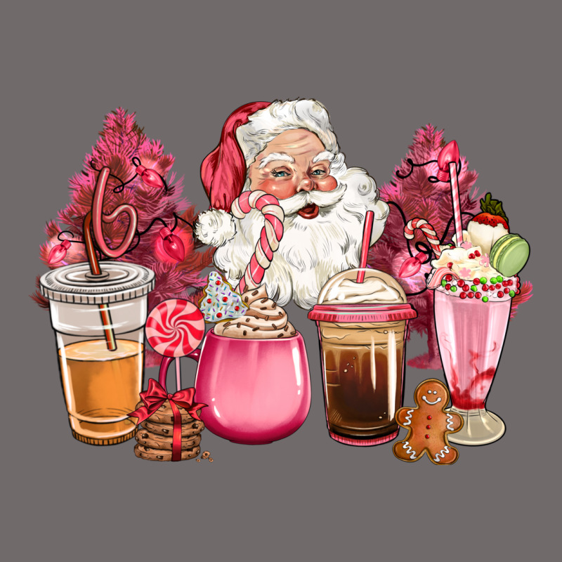 Pink Christmas Pink Tree Santa Coffe Cups Urban Heavy Tee by CowGirlArtShop | Teevron