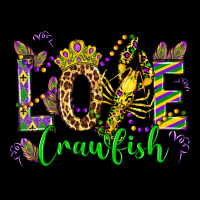 Love Crawfish Mardi Gras Olivia Long Sleeve Tee | Teevron
