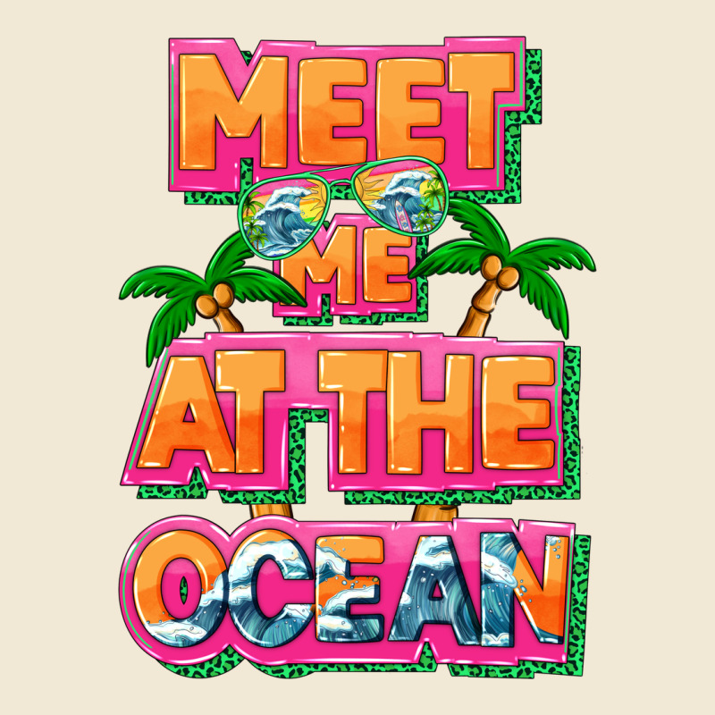 Meet Me At The Ocean Summer Ladies Tee by NancyCooperArtShop | Teevron