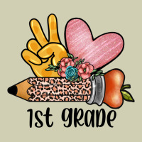 Peace Love 1st Grade Heavy Core Tee | Teevron