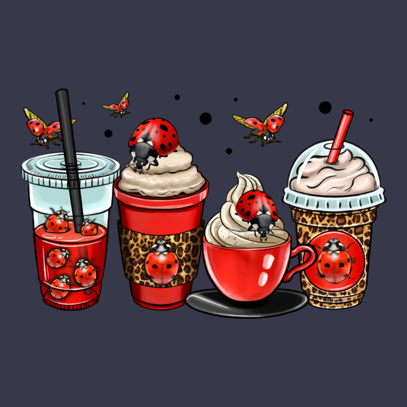 Ladybug Coffee Cups Long Sleeve Tee by OliviaCreatesArt | Teevron