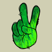 Green Peace Sign Heavy Core Tee | Teevron