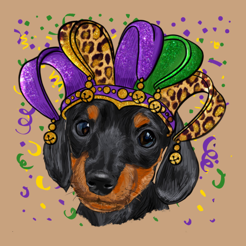 Mardi Gras Hat Dachshund Puppy Vintage Tee by RanaPortraitStore | Teevron