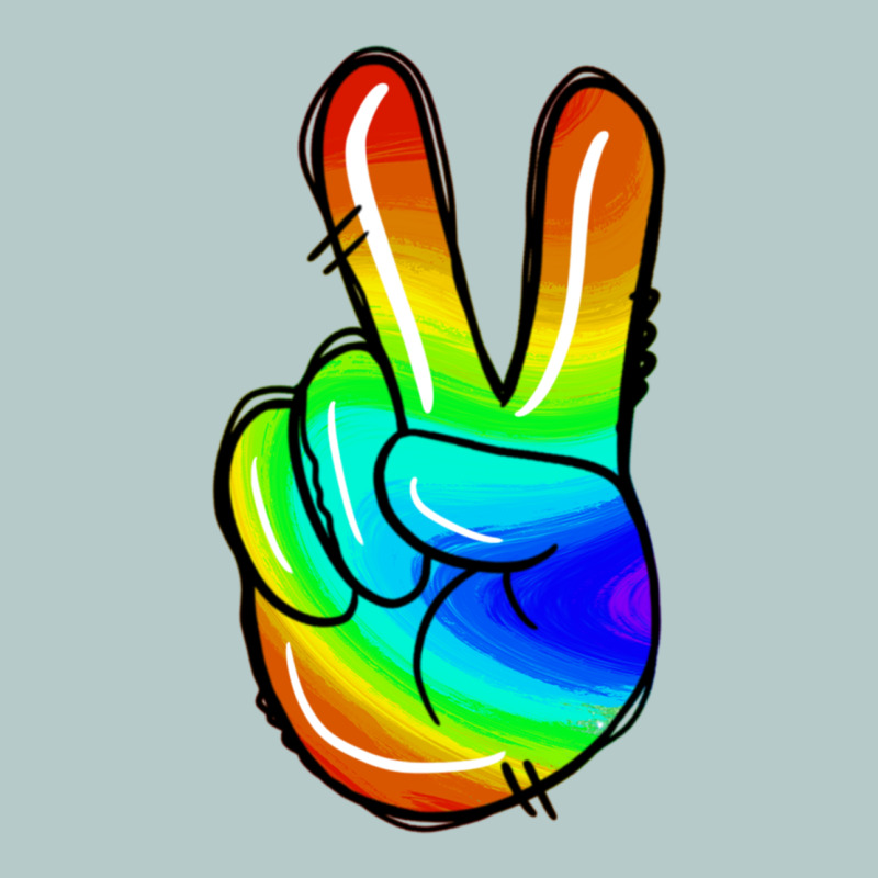 Rainbow Peace Sign Heavy Core Tee by Jasminsmagicworld | Teevron