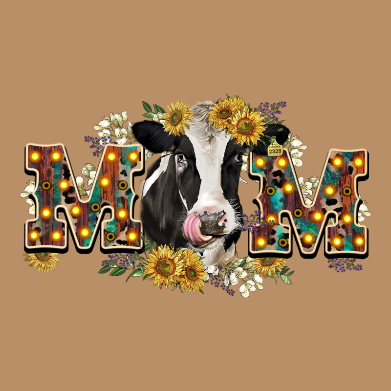 Mom With Cow Vintage Hoodie by CowGirlArtShop | Teevron