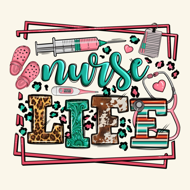 Nurse Life Leopard Frame Premium Hoodie by LillyAllenDesigns | Teevron