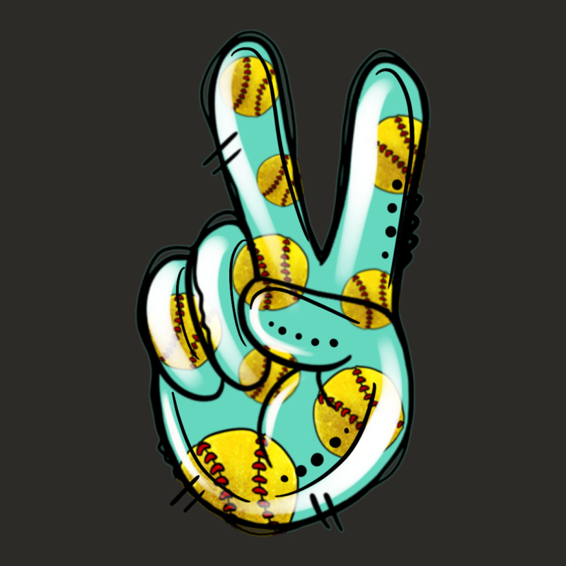 Softball Peace Sign Heavy Core Tee by Jasminsmagicworld | Teevron