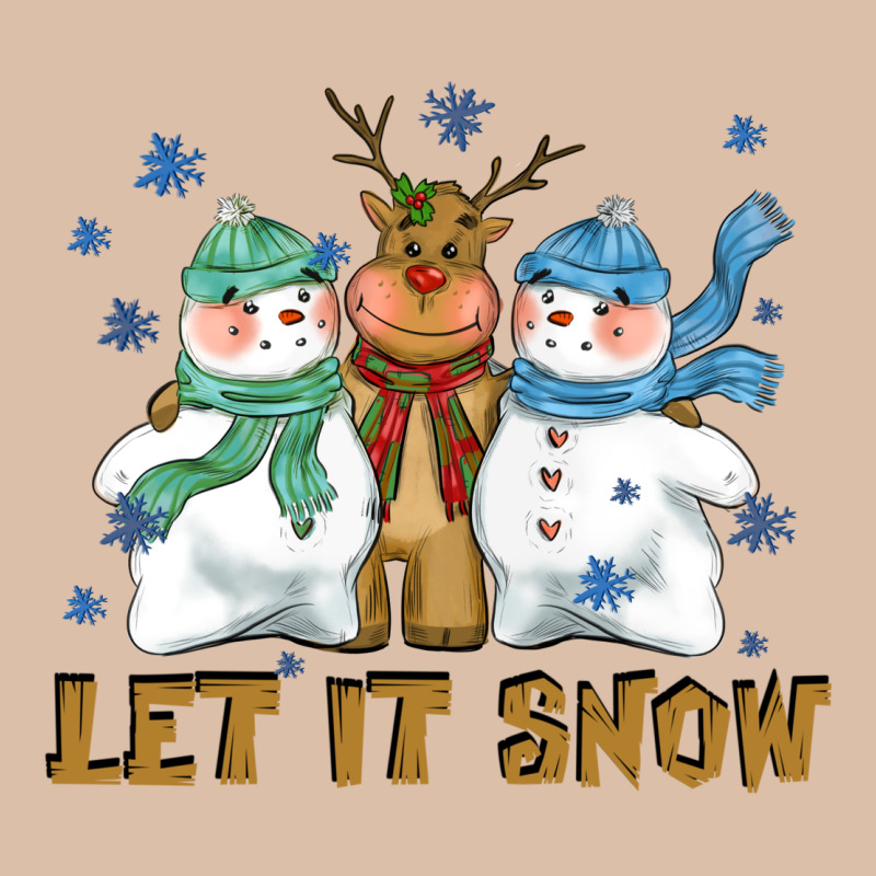 Let It Snow Reindeer Snowman Urban Heavy Tee by CowGirlArtShop | Teevron