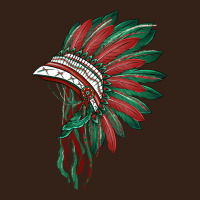 American Flag Indian Headdress Heavy Core Tee | Teevron