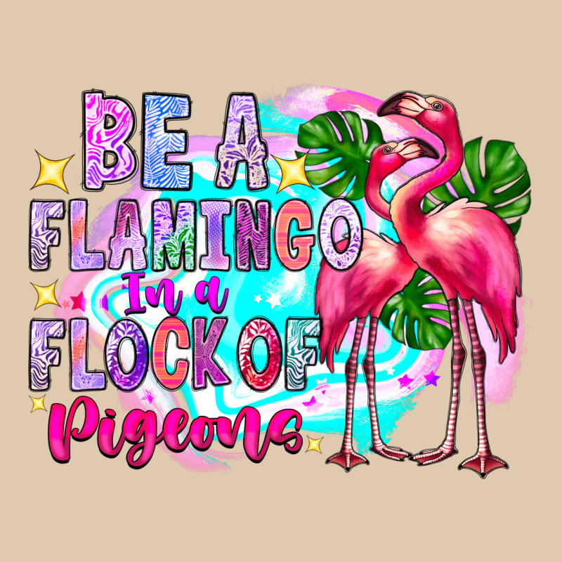 Bea Flamingo In A Flock Of Pigeons Heavyweight Sweatshirt by CowhideDigitalArt | Teevron