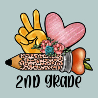 Peace Love 2nd Grade Heavy Core Tee | Teevron