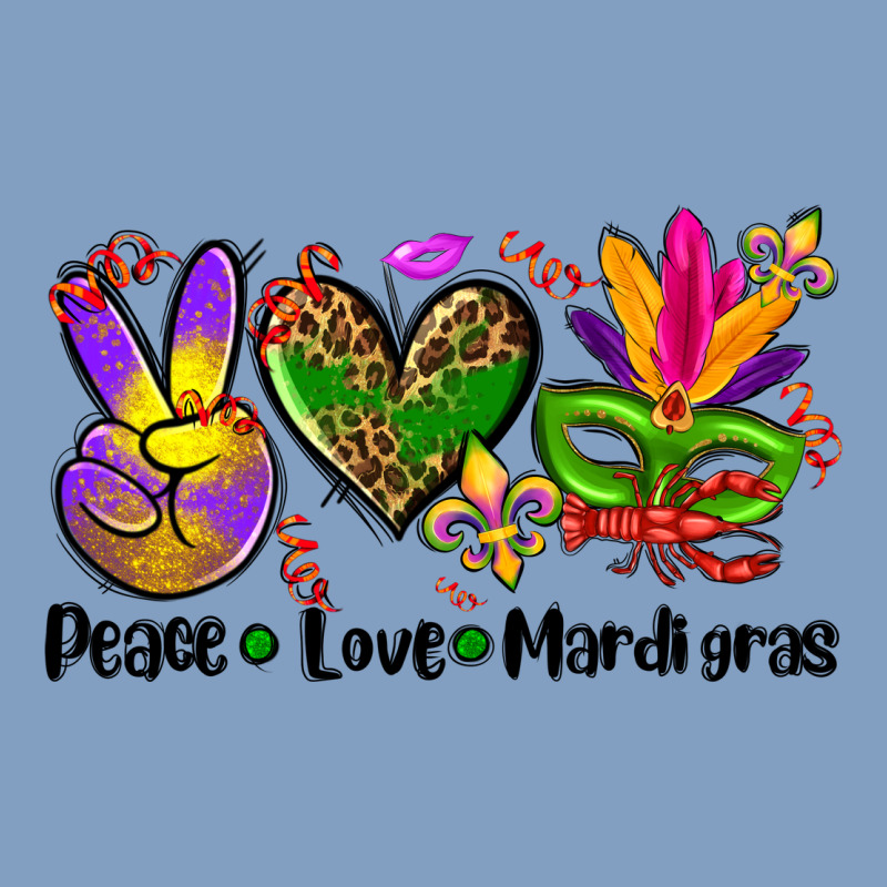 Peace Love  Mardi Gras Urban Hoodie by AdoDesignShop | Teevron