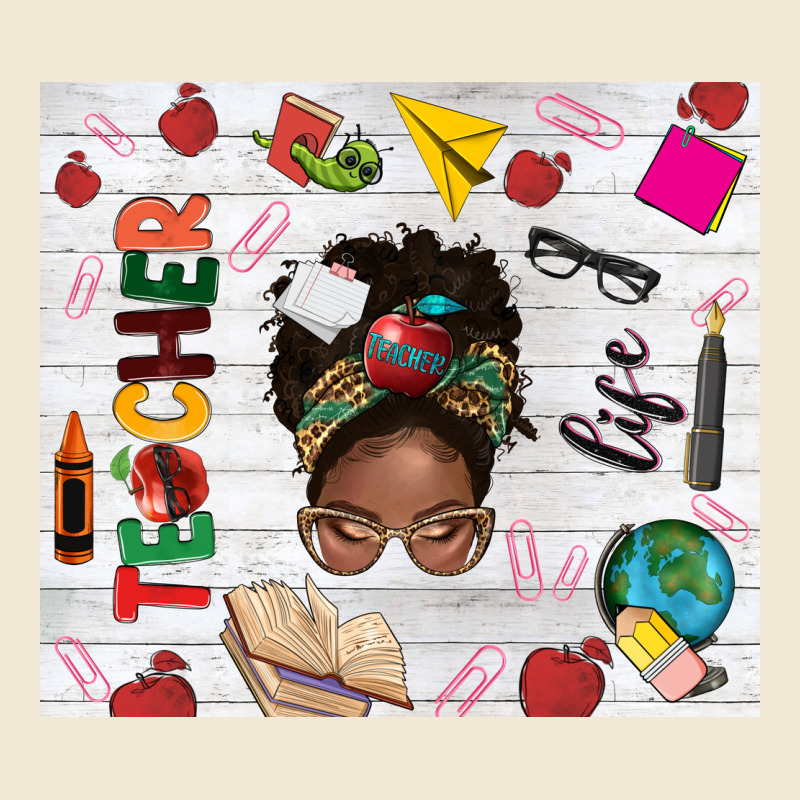Afro Teacher Life Ladies Tee by NancyCooperArtShop | Teevron