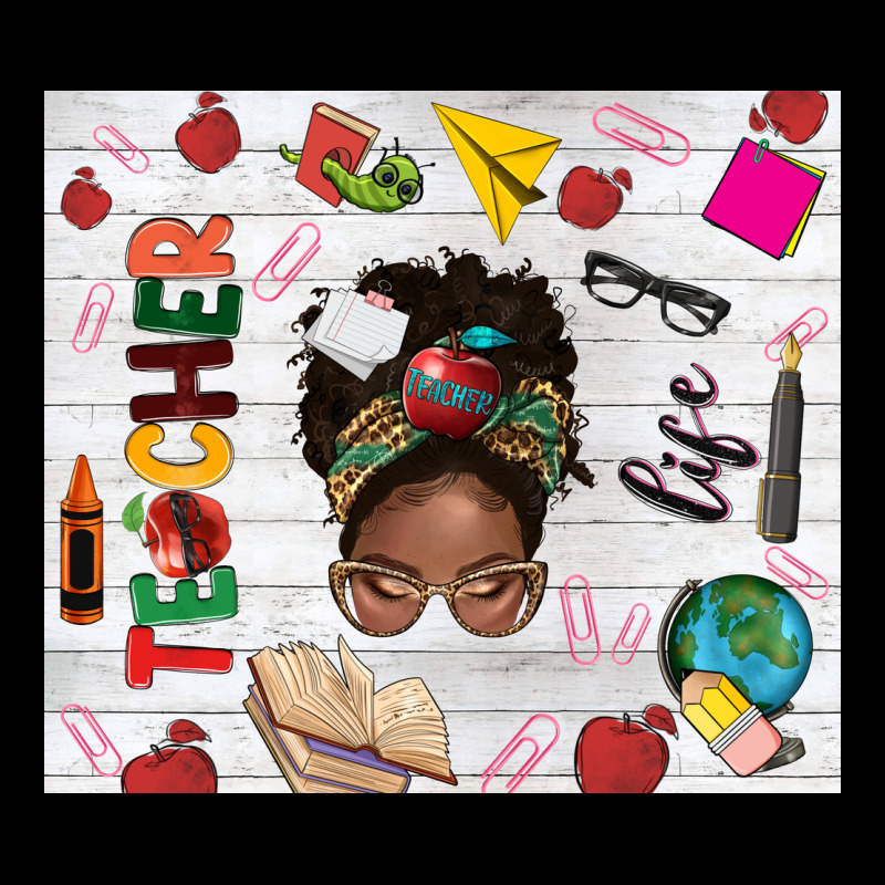 Afro Teacher Life Ladies Tee by NancyCooperArtShop | Teevron