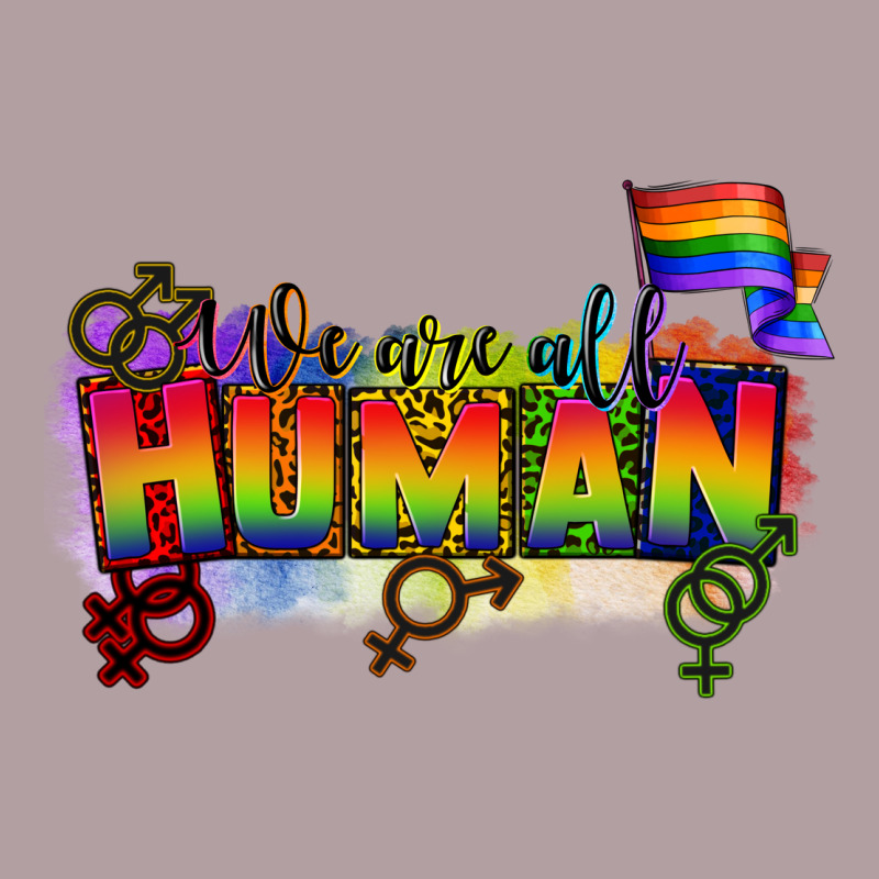 We Are All Human Vintage Hoodie by CowGirlArtShop | Teevron