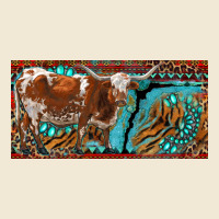 Texas Longhorn With Aztec Tiger And  Leopard Premium Tee | Teevron
