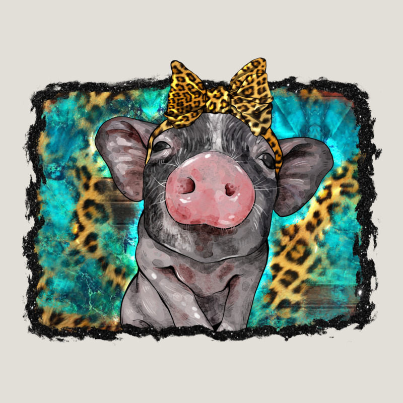 Baby Pig With Leopard Background Heavy Core Tee by BarkalooDesign | Teevron