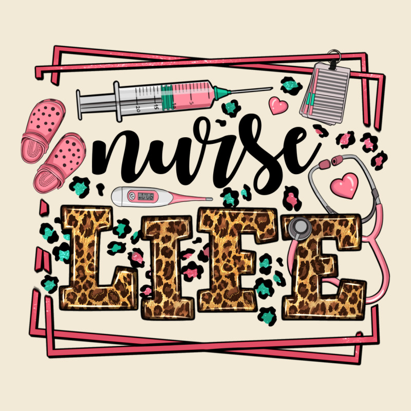 Nurse Life Leopard Frame Premium Hoodie by LillyAllenDesigns | Teevron