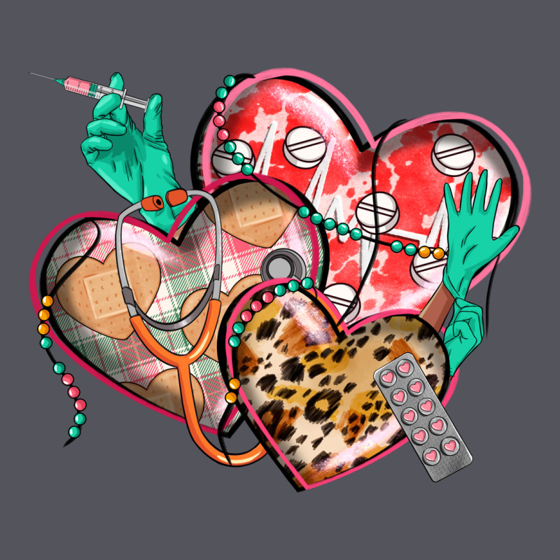 Nurse Hearts Vintage Hoodie by CowGirlArtShop | Teevron