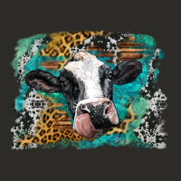 Holstein Cow Leopard And Western Background Heavy Core Tee | Teevron