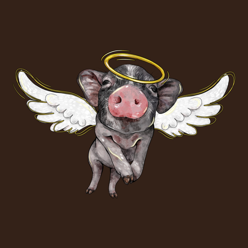 Angel Baby Pig Heavy Core Tee by BarkalooDesign | Teevron