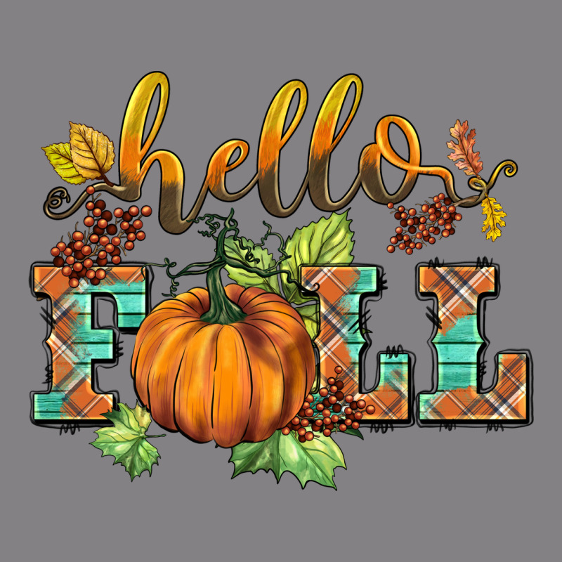 Hello Fall Pumpkin Heavyweight Hoodie by BarkalooDesign | Teevron
