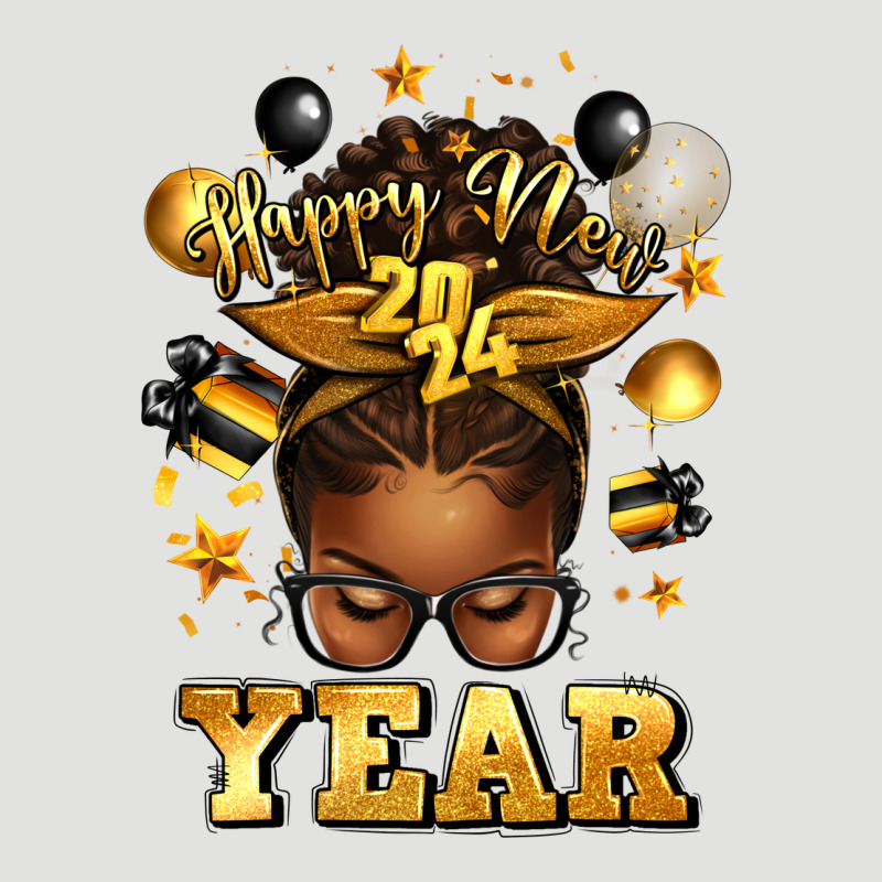 Happy New Year Afro Messy Bun Classic Tee by texasbilliewilder | Teevron