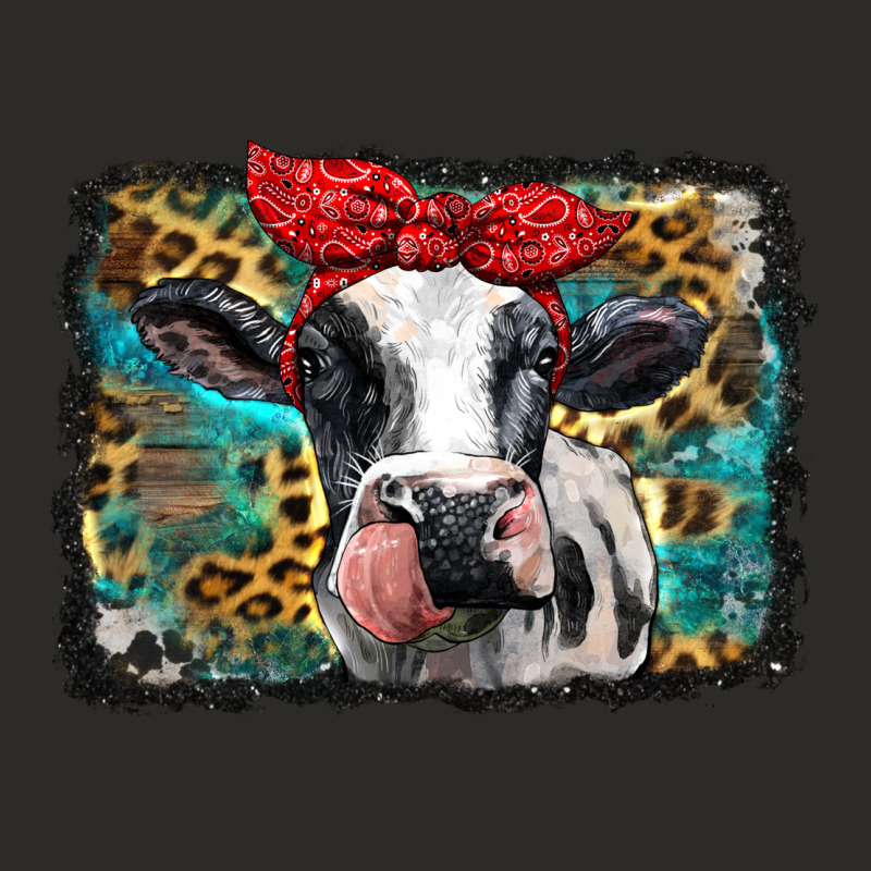 Holstein Cow With Glitter And Leopard Background Heavy Core Tee by BarkalooDesign | Teevron