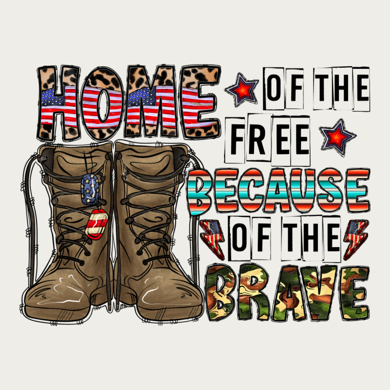 Home Of The Free Beacause Of The Brave Zipper Hoodie by CowhideDigitalArt | Teevron