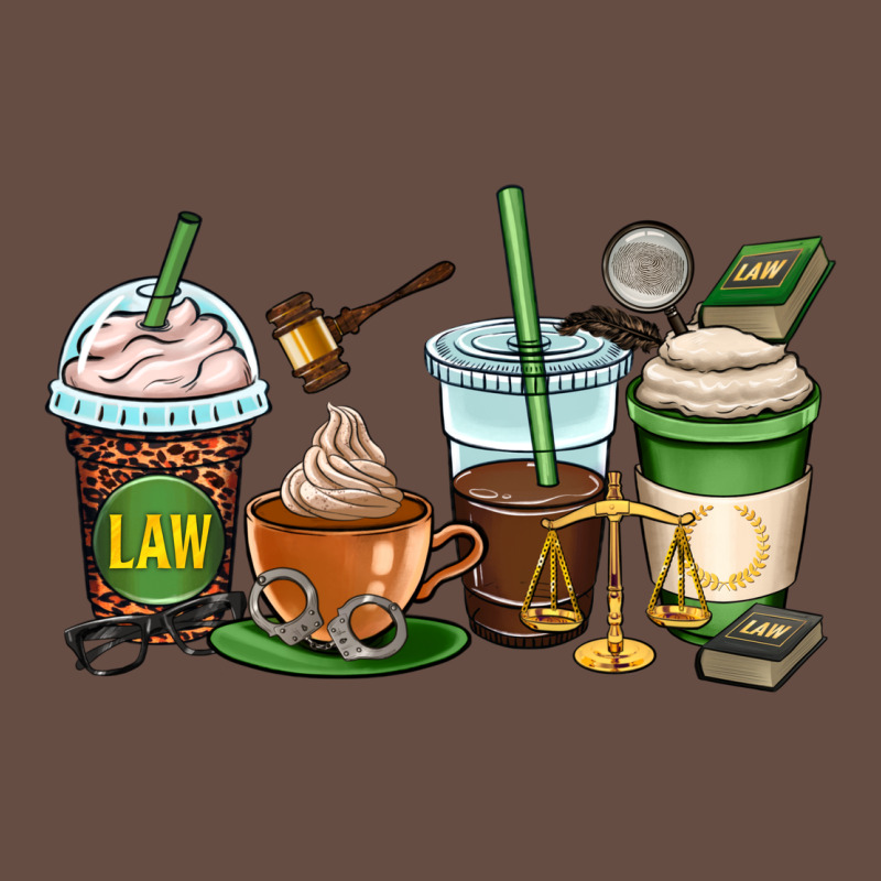 Lawyer Coffee Cups Long Sleeve Tee by OliviaCreatesArt | Teevron