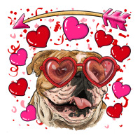 Valentine's Day  Brown English Bulldog Premium Tee | Teevron