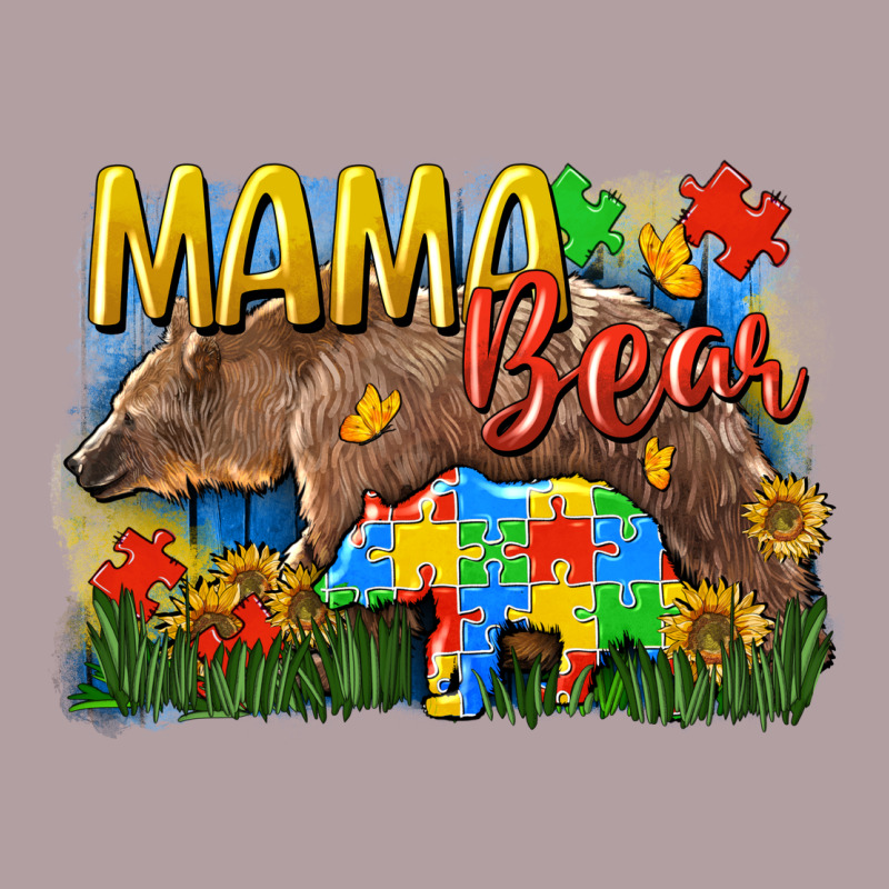 Mama Bear Autism Vintage Hoodie by CowGirlArtShop | Teevron