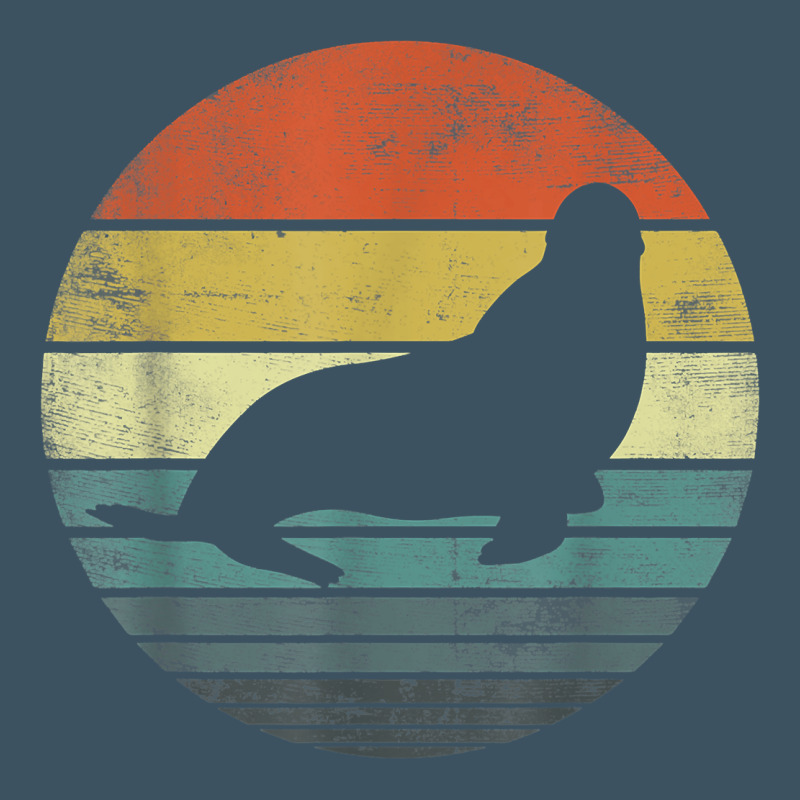 Seal Lover Gifts Retro Vintage Sea Lion Animal Silhouette Urban Heavy Tee by trangStudio | Teevron