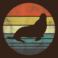 Seal Lover Gifts Retro Vintage Sea Lion Animal Silhouette Heavy Core Tee | Teevron