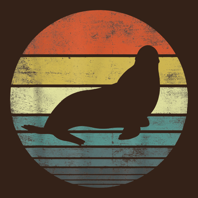 Seal Lover Gifts Retro Vintage Sea Lion Animal Silhouette Heavy Core Tee by trangStudio | Teevron