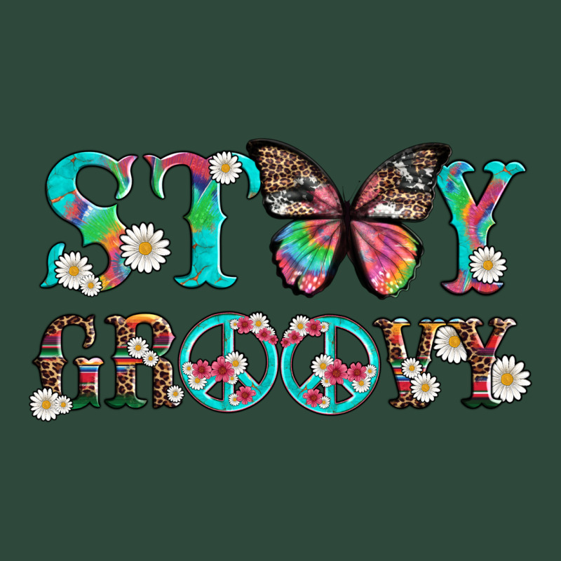 Stay Groovy With Butterfly Peace Sign And Flowers Zipper Hoodie by Artiststas | Teevron