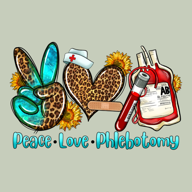 Peace Love Phlebotomy Long Sleeve Tee by OliviaCreatesArt | Teevron