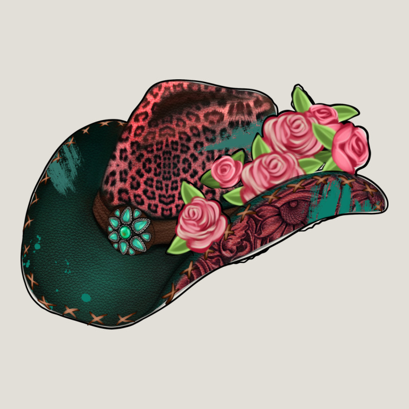 Leopard Flowers Cowboy Hat Heavy Core Tee by Jasminsmagicworld | Teevron