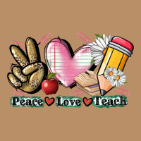 Peace Love Teach Vintage Hoodie | Teevron