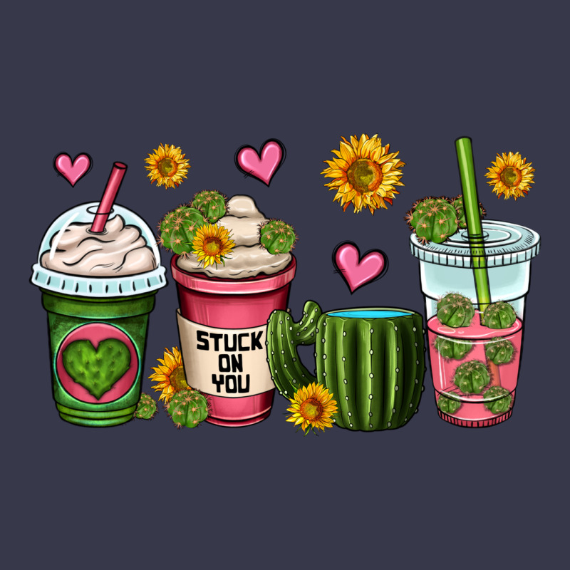 Stuck On You Cactus Coffee Cups Long Sleeve Tee by OliviaCreatesArt | Teevron