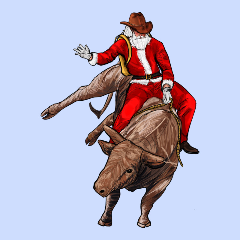 Santa Riding A Bull Urban Heavy Tee by CowGirlArtShop | Teevron
