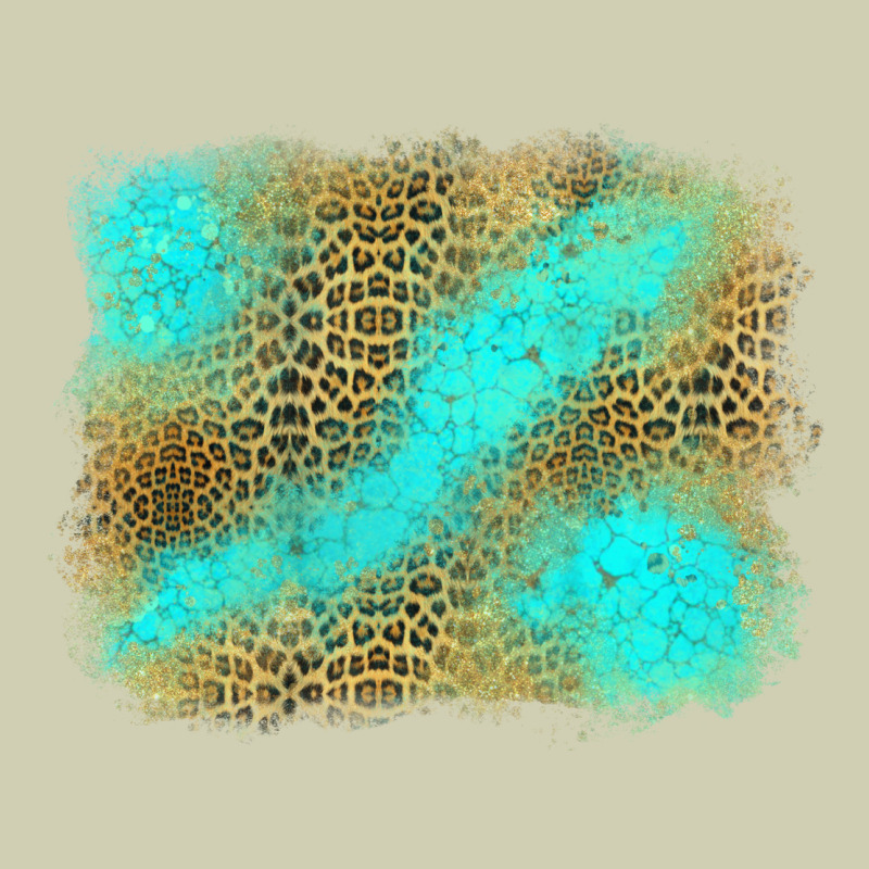Leopard Turquoise Background Heavy Core Tee by Jasminsmagicworld | Teevron