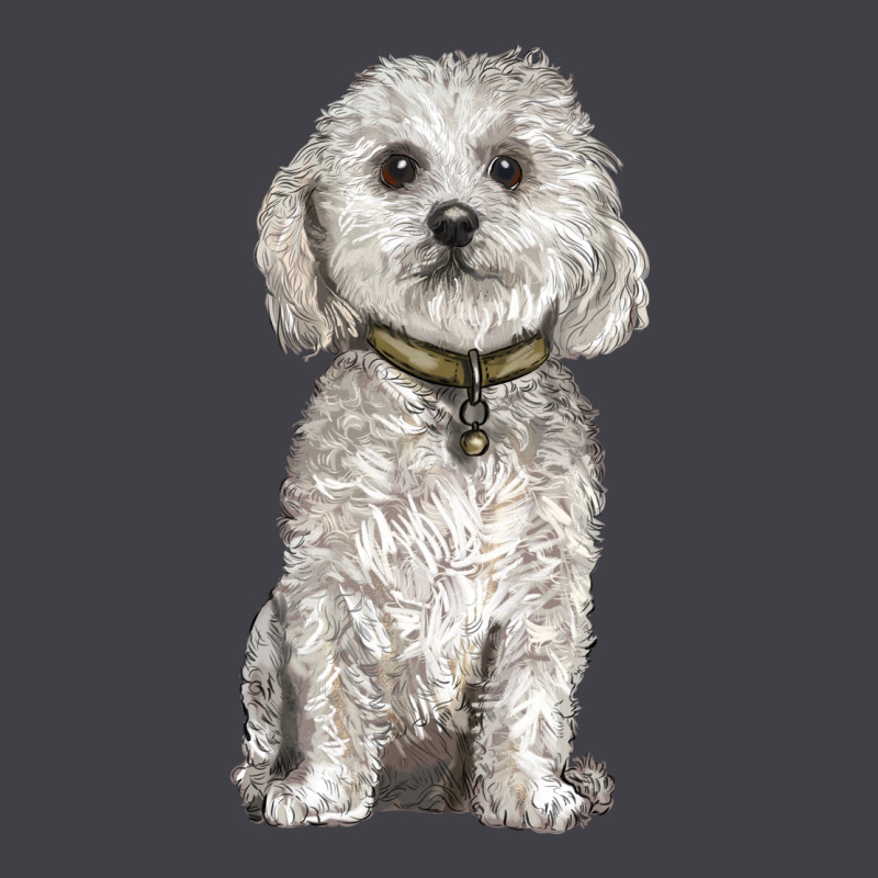 Bichon Frise Dog Heavyweight Hoodie by BarkalooDesign | Teevron