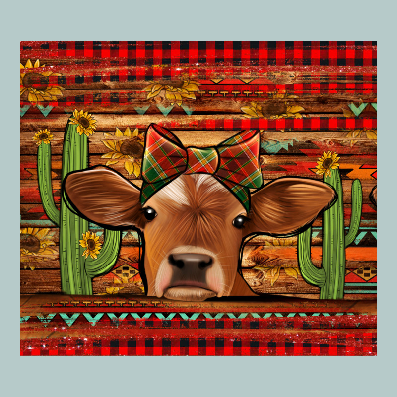 Western Christmas Cow Tumbler Heavy Core Tee by Jasminsmagicworld | Teevron