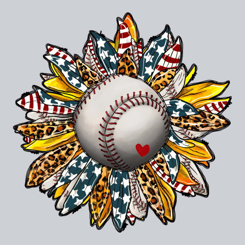 Baseball Sunflower Heavyweight Sweatshirt by CowhideDigitalArt | Teevron