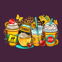 School Bus Coffee Cups Long Sleeve Tee | Teevron