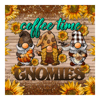 Coffee Time Gnomies Mug Coaster Premium Sweatshirt | Teevron