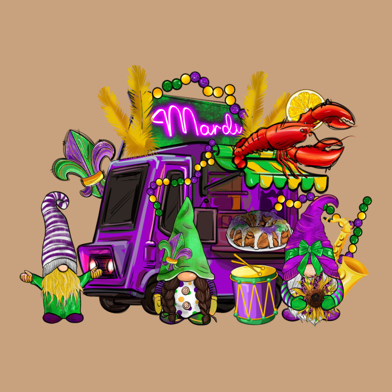 Mardi Gras Gnome Truck Vintage Tee by CowGirlArtShop | Teevron