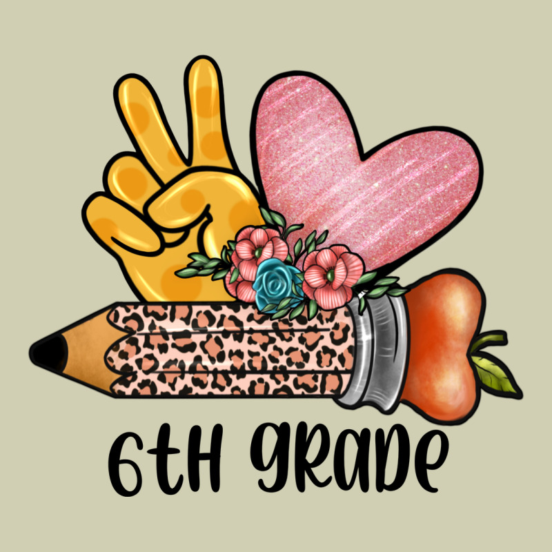 Peace Love 6th Grade Heavy Core Tee by JahusDesignShop | Teevron